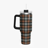 Gunn Weathered Tartan Crest 40 oz Insulated Tumbler with Handle